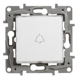 Buton ND-NI iluminat, 6A Alb Legrand Niloe