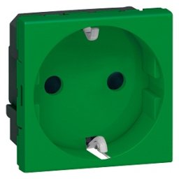 Priza schuko 16A 2M Verde Legrand Mosaic