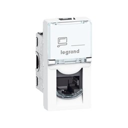 Priza de date UTP CAT5 1 modul Alba Legrand Mosaic