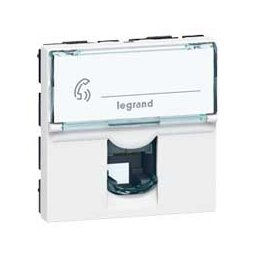 Priza telefon RJ11 2 module Alba Legrand Mosaic