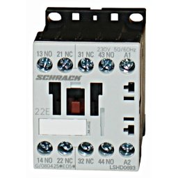 Contactor auxiliar miniatura 2ND+2NI/230VAC Schrack