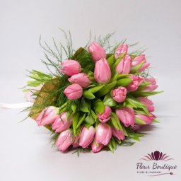 Buchet 19 lalele "Lovely Pink