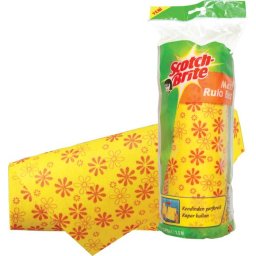 Laveta Scotch-Brite imprimata, pe suport Roll Max, 13 lavete pretaiate