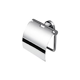 Suport hartie WC cu capac cromat, Geesa seria Nemox Nautiq
