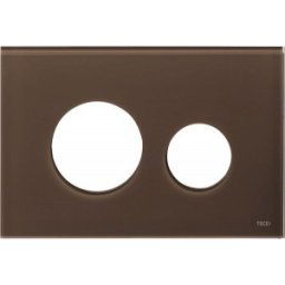 Placa clapeta TECE Loop culoare maro inchis