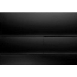 Clapeta de actionare WC TECE Placa neagra, butoane negre