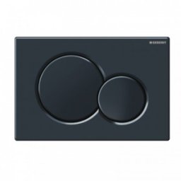 Clapeta WC Geberit model Sigma 01,jet black RAL 9005,pentru rezevor incastrat