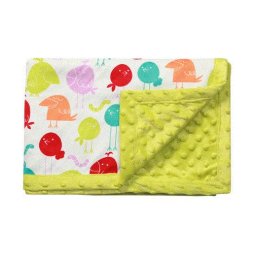 Paturica dubla microfibra cu buline 75x100 green pasarele