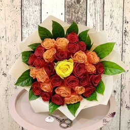 Buchet 31 trandafiri "3Culori