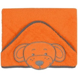 Prosop cu gluga Happy orange catelus 76x 76 cm