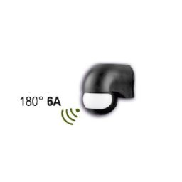 Senzor de miscare PT "SFERIC" 180 grade Negru