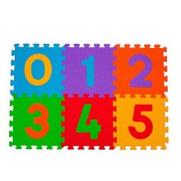 Covoras din spuma Puzzel Cifre 6 buc