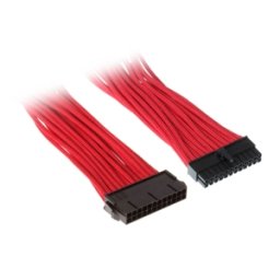 Cablu prelungitor Silverstone 24 pini ATX, 30cm, Red, PP07-MBR
