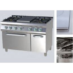 Masina de gatit tip frantuzesc 5 arzatoare si cuptor electric