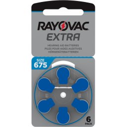 Cutie 60 Baterii auditive Rayovac Extra 675ZA