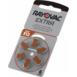 Cutie 60 Baterii auditive Rayovac Extra 312ZA
