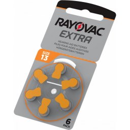 Cutie 60 Baterii auditive Rayovac Extra 13ZA