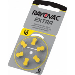 Cutie 60 Baterii auditive Rayovac Extra 10ZA