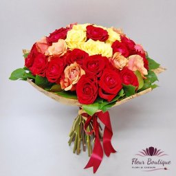 Buchet 37 trandafiri "Trio
