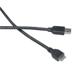 Cablu USB 3.0 Akasa type A to Micro B, 100cm, Black, AK-CBUB04-10BK