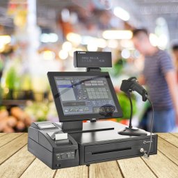 Sistem de gestiune pentru magazin - PREMIUM - cu Cititor, Imprimanta fiscala, Sertar bani, POS All-in-One Aures, Sedona Retail (Distanta - mai mult de 200 km fata de Bucuresti)