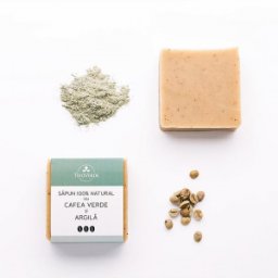 Sapun natural cu Cafea Verde si Argila Trio Verde 110gr