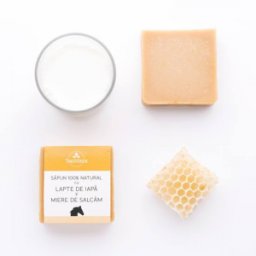 Sapun natural cu Lapte de Iapa si Miere de Salcam Trio Verde 110gr