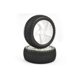 Roti Fastrax buggy premontate cu banda de rulare profil H, scara 1/8-set 2 buc