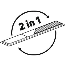 Rigola de dus 70 cm 2in1 crom KOS 007D