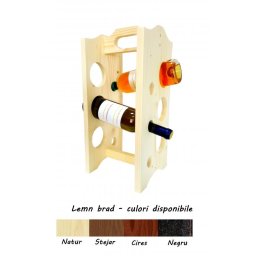 Suport lemn Primus 6 sticle vin