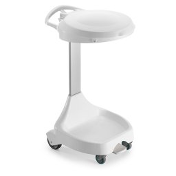 Suport saci menajeri 120litri cu roti si pedala Smile 20