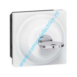 INTRERUPATOR CU CHEIE RONIS 3 POZITII 2 MODULE ALB LEGRAND MOSAIC