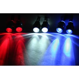 Lumini cu LED-uri rosii cu suporti fixare pentru masini cu telecomanda (2 buc)