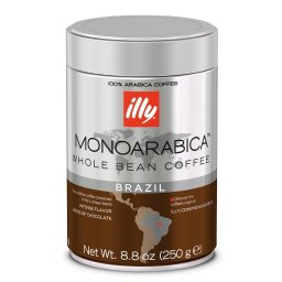 Cafea illy Espresso monoarabica BRAZILIA boabe cu cofeina 250gr