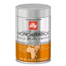 Cafea illy Espresso monoarabica ETIOPIA boabe cu cofeina 250gr