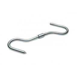 Carlig inox dublu cu filet, 27 cm - 12 mm