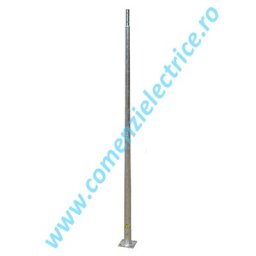 STALP METALIC ILUMINAT 12 METRI DIN OTEL GALVANIZAT CU FLANSA