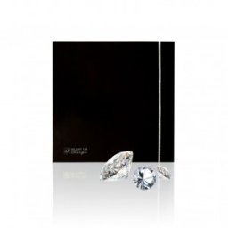 Ventilator baie Soler&Palau model SILENT-100 CZ BLACK DESIGN SWAROVSKI