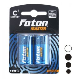 Set 2 Baterii alcaline Foton Master LR14 (C)