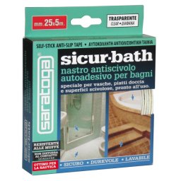 Banda auto-adeziva antiderapanta SICUR-BATH pt. baie - bobina 25mm x 5m