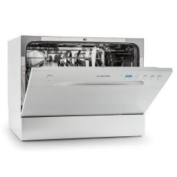 Klarstein Amazonia 6, mașină de spălat vase, 1300W, F, 49dB, 6 seturi de vase, buton de control (DSM-Amazonia-6-Argen)