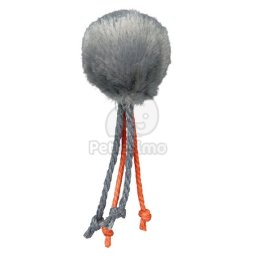 Trixie Jucarie Pentru Pisici, Minge Cu Snur Din Plus culori mixte 4 cm (TRX4126)