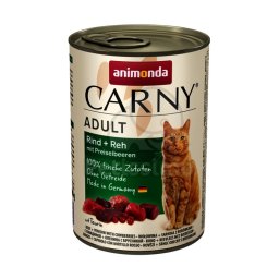 Animonda Cat Carny Adult, vită, cerb și afine roșii 400 g (83716)