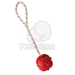 Trixie jucărie câini Minge pe sfoară, cu model culori mixte 8 cm (TRX33482)