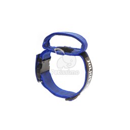 Julius-K9 zgardă cu mâner, albastru 38 - 53 cm / 40mm (100HA-K-B-15-P)
