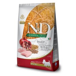 N&D Ancestral Grain Dog Adult Mini Chicken & Pomegranate 2,5 kg