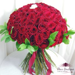Buchet 101 trandafiri "White One