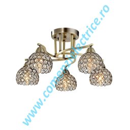 Candelabru Liza 955LIZA5/AB aur antic 5xE14 A++