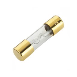 Siguranţă sticlă AGU - 20A cu capete suflate cu aur