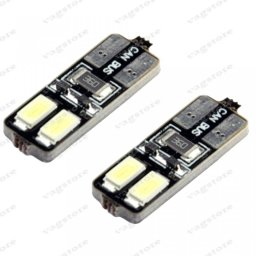 Bec led T10 / W5W / 194 Canbus (Fara Eroare) 4 leduri 5630 Alb 6000K